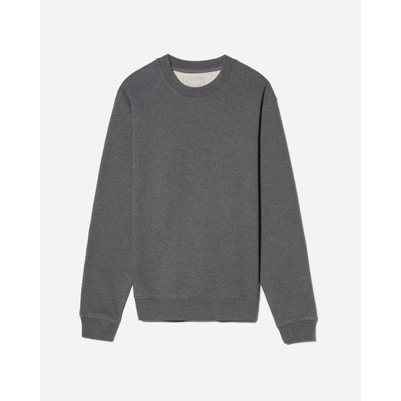Everlane Other - Everlane Track Sweatshirt Mens Medium M Gray Crewneck Organic Cotton Terry NEW
